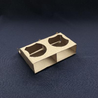 Держатель-переноска для 2-х стаканов ОРИГАМО 20шт 165х110х40