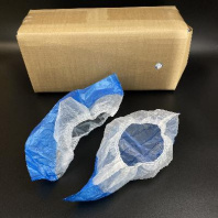 Бахилы одноразовые МЕГАПРОЧНЫЕ(100) УП=400пар 9,2гр/пара ДВОЙНАЯ подошва и рез.