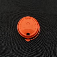 Крышка ПП 80мм с ЗАГЛУШКОЙ 50шт КРАСНАЯ 