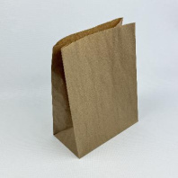 Пакет бумажный прямоугольное дно крафт 290х220х120 50шт пл.50гр