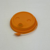 Крышка ПП 90мм с ЗАГЛУШКОЙ 50шт ОРАНЖЕВАЯ