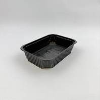 Контейнер прямоугольный одноразовый ПП КЛАРИТИ ЧЁРНЫЙ  750мл 100шт 186х132х44мм