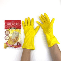 Перчатки хозяйственные "S" 1пара цветные 