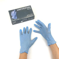 Перчатки НИТРИЛовые ГОЛУБЫЕ УП=100шт "ХL" неопудренные