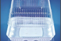 Тортница ПР-Т-170 50компл(!) (КРЫШКА-прозр. + ДНО-белое) внеш. 242х242х130мм Протэк 