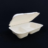 Ланч-бокс БИО (сахарный тростник) AVIORA 2-х секц. 251х166х63мм V=1350мл 50шт