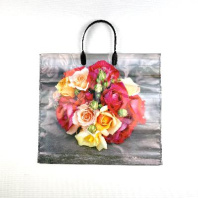 Пакет с пластмассовой ручкой 35х38см (90) Волшебный букет 10шт