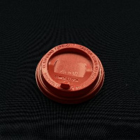 Крышка 90мм с КЛАПАНОМ 100шт КРАСНАЯ