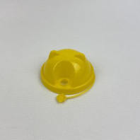 Крышка-КУПОЛ "УШКИ" 90мм ЖЁЛТАЯ 45шт