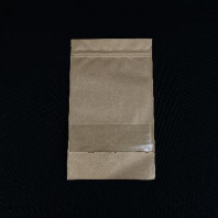 Пакет бумажный ДОЙ-пак КРАФТ с замком 225х135 1шт ОКНО- 40мм