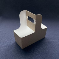 Держатель-КОРЗИНКА TOTAL CRAFT для 2-х стаканов УП=50шт 180x80x70  ECO CUP HOLDER