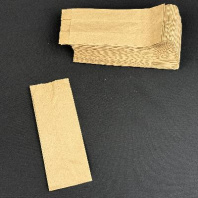 Пакет бум. V-дно КРАФТ 210х80х50 (шаурма) 100шт 