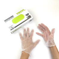 Перчатки виниловые неопудренные "S" УП=100шт VINYL 