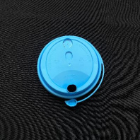 Крышка ПП 90мм с ЗАГЛУШКОЙ 50шт ГОЛУБАЯ