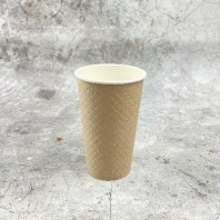 Стакан бумажный 2сл 400мл для горячего УП=25шт d=90мм Waffle Kraft