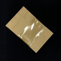 Пакет бумажный ДОЙ-пак КРАФТ с замком 185х120 1шт ОКНО- 70мм 