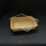 Салатник + КРЫШКА OneClick Bottom- 500 КРАФТ 50шт 140х100/160х120/45мм