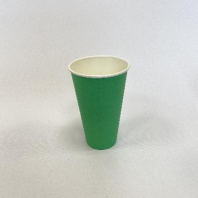 Стакан бумажный 400(520)мл зелёный 45шт D=90, d=63, H=133мм ПБФ