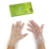 Перчатки ТПЭ КОРОБКА прозрачные "L" УП=100шт