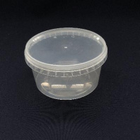 Банка с упорным кольцом (+конт.замок) + КРЫШКА 500мл 25шт D=122мм, H=61