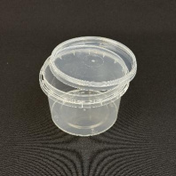 Банка с упорным кольцом (+конт.замок) + КРЫШКА 280мл 16шт D=95мм, H=62 