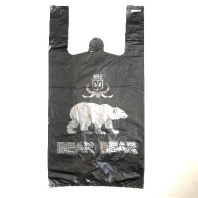 Пакет майка ПНД 28+14х55 (14) Медведь 100шт