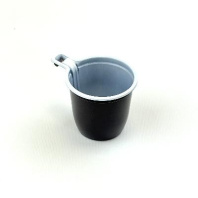 Чашка кофейная одноразовая ПП 200мл коричнево-белая 50шт 