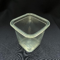 Контейнер одноразовый для ДЕСЕРТОВ СпК-0909 400мл "Квадрат стакан" прозрачный 50шт 93х93х92мм 