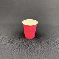 Стакан бумажный 250(280)мл РОЗОВЫЙ 50шт D=80, d=57, H=88мм