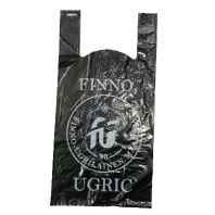 Пакет майка ПВД 28+14х55 (25) FINNO-UGRIC 50шт СЕРАЯ