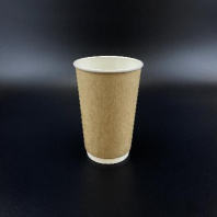 Стакан бумажный 2сл 400(520)мл крафт 15шт D=90, d=63, H=133мм ПБФ