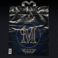 Пакет петлелавая ручка ПВД 38х45см (60) Корона синяя 25шт