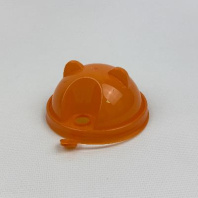 Крышка-КУПОЛ "УШКИ" 90мм ОРАНЖЕВАЯ 45шт