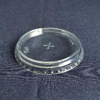 Крышка ПЛОСКАЯ к стакану-шейкер D=95 прозрачная с КРЕСТ. ОТВЕРСТИЕМ 25шт