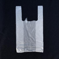 Пакет майка ПНД 28+14х50 (14) БЕЛАЯ 100шт