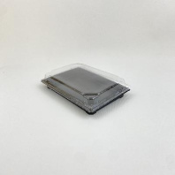 Контейнер под суши КС-25 50комп ДНО-чёрное + КРЫШКА-прозр. 235х165х50мм  в Перми оптом и в розницу