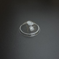 Крышка для креманки 125мл ПЭТ D=75мм прозрачная 50шт КУПОЛЬНАЯ без отверстия 