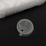 Крышка ПП 90мм с ЗАГЛУШКОЙ 50шт ПРОЗРАЧНАЯ МАТОВАЯ(!!!) OX-PACK/Каштан 