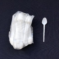 Ложка ЧАЙНАЯ одноразовая БЕЛАЯ УП=100шт 125мм 