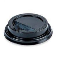 Крышка 80мм с КЛАПАНОМ 100шт ЧЁРНАЯ МАТОВАЯ