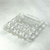 Упаковка для яиц ПЕРЕПЕЛИНЫХ ПЭТ УК-26А "20шт" прозр. 186шт 143х142х37мм