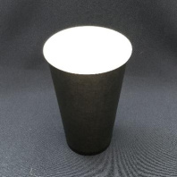 Стакан бумажный 500(650)мл ЧЁРНЫЙ 40шт D=90, d=60, H=168мм 