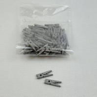 Прищепки деревянные декоративные СЕРЕБРЯНЫЕ 25мм УП=50шт AVOIRA