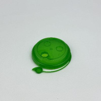 Крышка ПП 80мм с ЗАГЛУШКОЙ 50шт ЗЕЛЁНАЯ