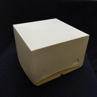 Короб для ТОРТОВ БЕЛЫЙ 240х240х220мм 1шт (2 ЧАСТИ) 