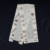 Пакет бумажный V-дно БЕЛЫЙ с ОКНОМ 600х110(окно-40)х50 (багет) 50шт ВЛАГОПРОЧНЫЙ печать "Хлеб" 