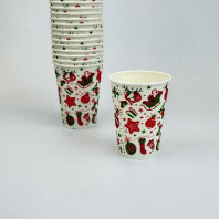 Стакан бумажный НГ 350(430)мл СНЕГОВИК 50шт D=90, d=59, H=115мм