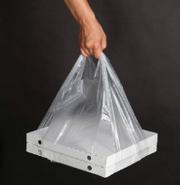 Пакет PizzaHolder для коробок под пиццу ПНД 20х65 (35) УП=100шт для коробок 25х25-46х46см
