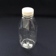 Бутылка ПЭТ D=38мм 0,5л КВАДРАТ (ДЖУС) прозрачная + КРЫШКА (100шт) 