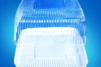 Тортница ПР-Т-240 крышка (прозр.) + дно (белое) (внеш. 316х316х125) 